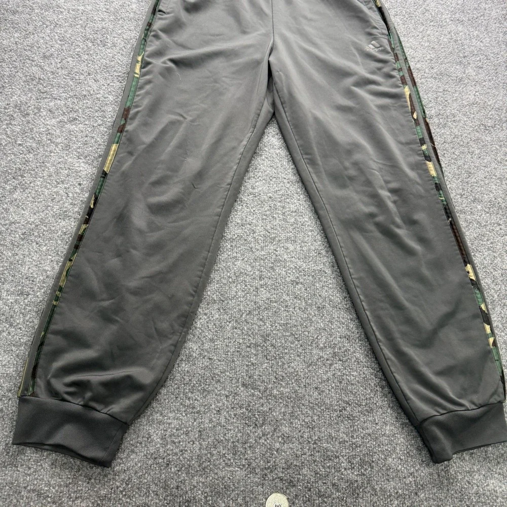 adidas Primegreen Camo Stripe Track Pants Mens‎ L Gray 28
